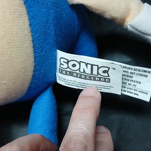 Sonic The Hedgehog 16" Plush Doll Toy Official SEGA Nanco-Nancy - Picture 9 of 12
